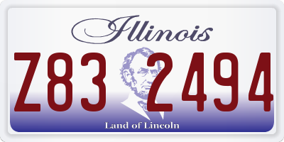 IL license plate Z832494
