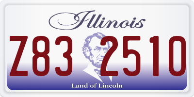 IL license plate Z832510