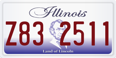 IL license plate Z832511