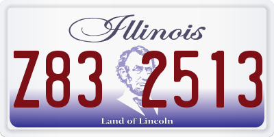 IL license plate Z832513