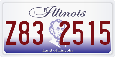 IL license plate Z832515