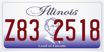 IL license plate Z832518