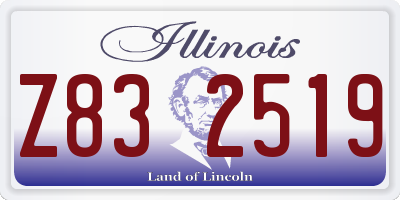 IL license plate Z832519