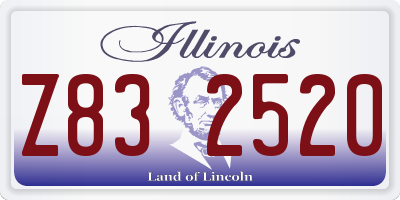 IL license plate Z832520