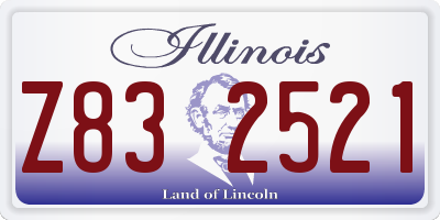 IL license plate Z832521