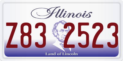 IL license plate Z832523