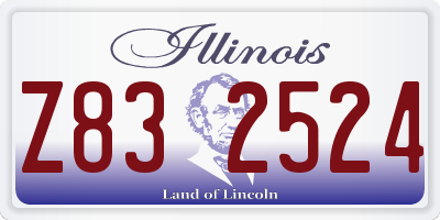 IL license plate Z832524