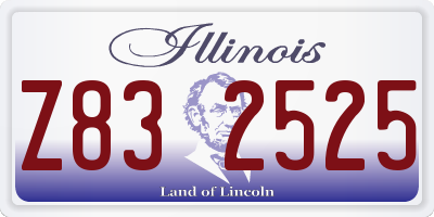 IL license plate Z832525