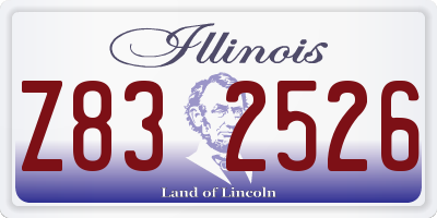 IL license plate Z832526