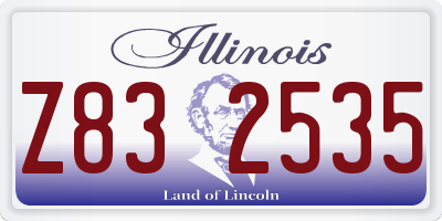 IL license plate Z832535