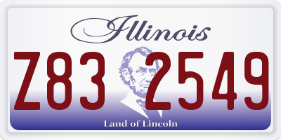 IL license plate Z832549