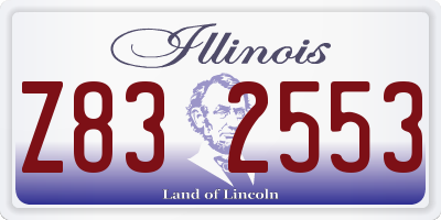 IL license plate Z832553