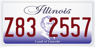 IL license plate Z832557
