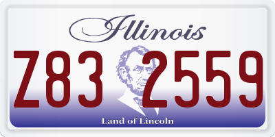 IL license plate Z832559