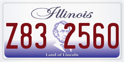 IL license plate Z832560