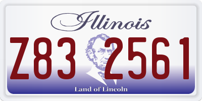 IL license plate Z832561