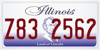IL license plate Z832562
