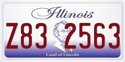 IL license plate Z832563