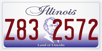 IL license plate Z832572