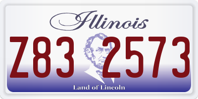 IL license plate Z832573