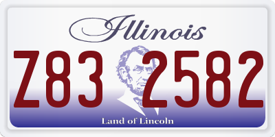 IL license plate Z832582