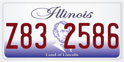 IL license plate Z832586