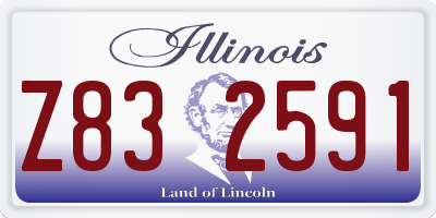 IL license plate Z832591