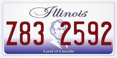 IL license plate Z832592