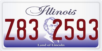 IL license plate Z832593