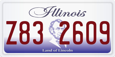 IL license plate Z832609