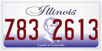 IL license plate Z832613