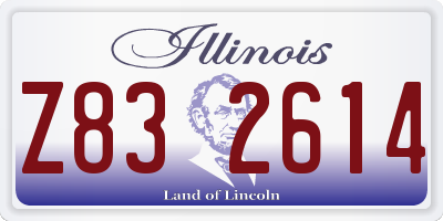 IL license plate Z832614
