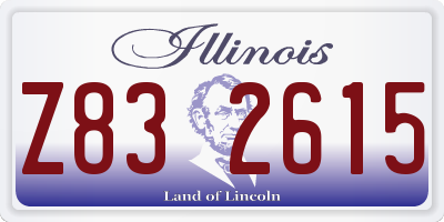 IL license plate Z832615