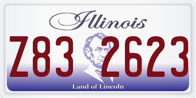 IL license plate Z832623