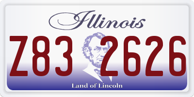 IL license plate Z832626