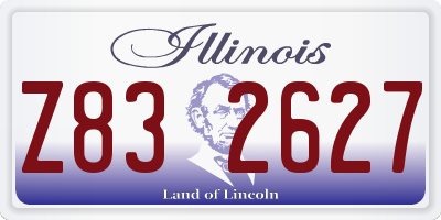IL license plate Z832627