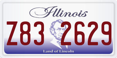 IL license plate Z832629