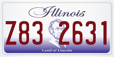 IL license plate Z832631
