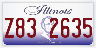 IL license plate Z832635