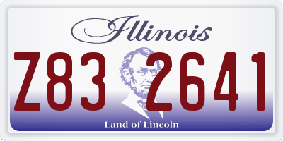 IL license plate Z832641