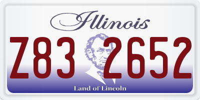 IL license plate Z832652