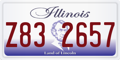 IL license plate Z832657