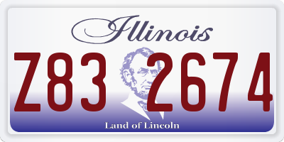 IL license plate Z832674