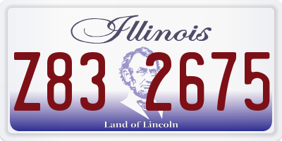 IL license plate Z832675