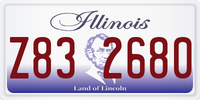 IL license plate Z832680