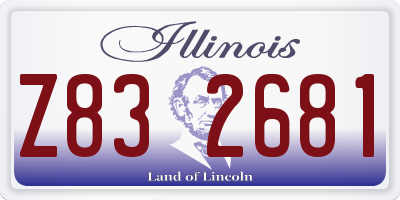 IL license plate Z832681