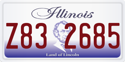 IL license plate Z832685