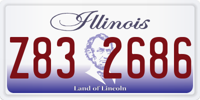 IL license plate Z832686