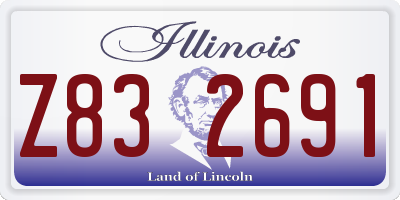 IL license plate Z832691
