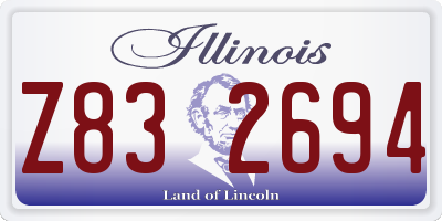 IL license plate Z832694